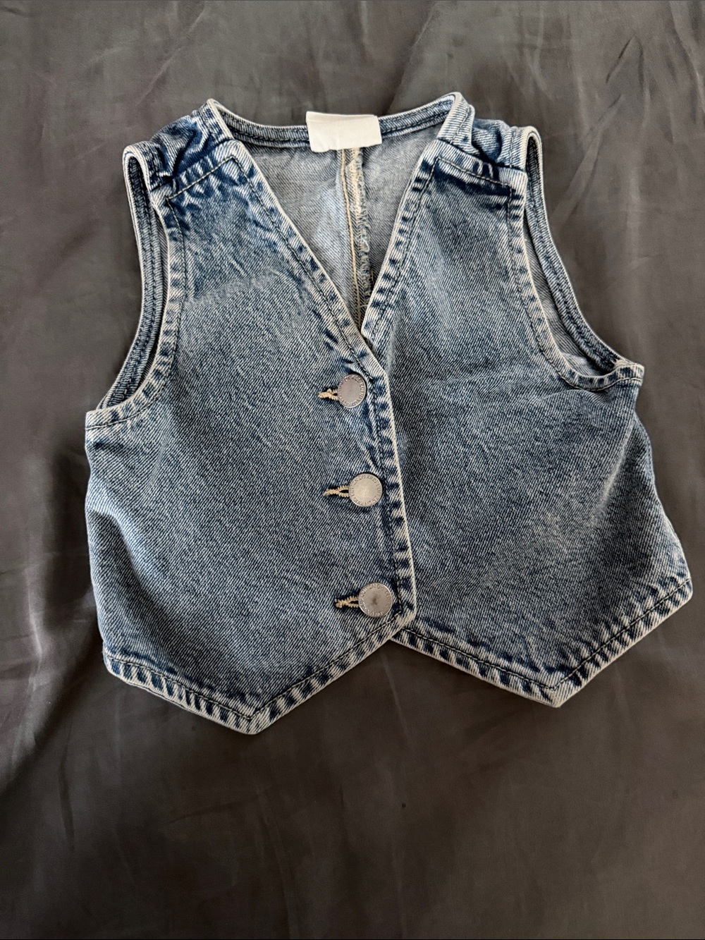 Classic Blue Denim Kids Vest - Unbranded